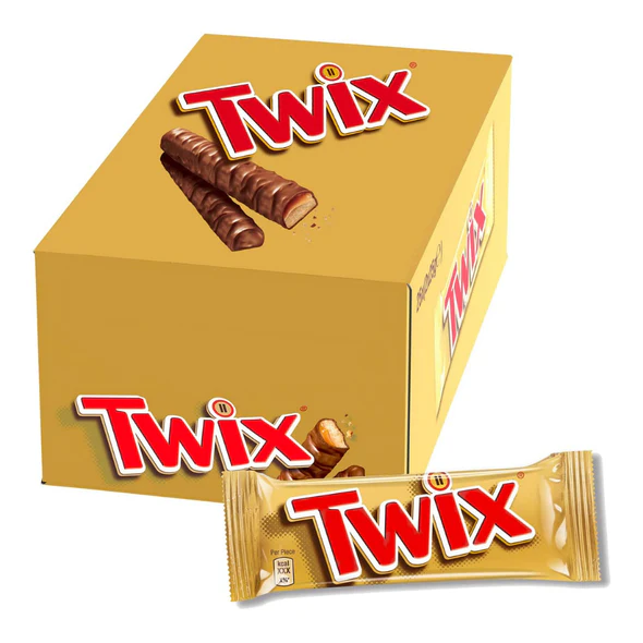 Twix Chocolate Bars – 30 × 50g (Standard Size) Box