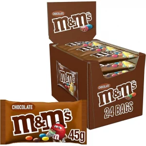 M&M’s Chocolate – 24 x 45g Bags (Standard Size)