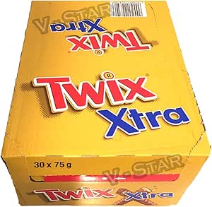 Twix Xtra – 30 x 75g (Extra Large Bars) Box